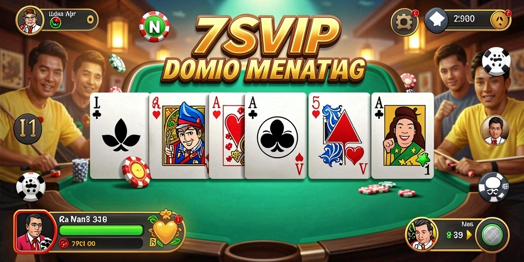 Gameplay seru dari aplikasi Domino 7SVIP yang menarik.