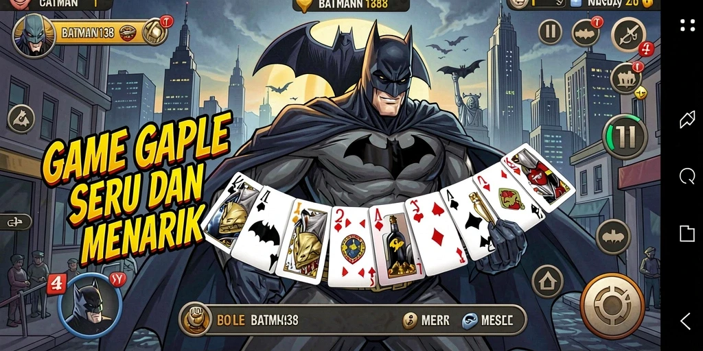 Gameplay seru dan menarik di BATMAN138 dengan teman-teman.