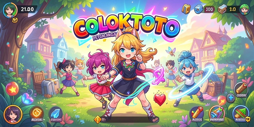 Screenshot gameplay COLOKTOTO dengan karakter Anime yang menarik.
