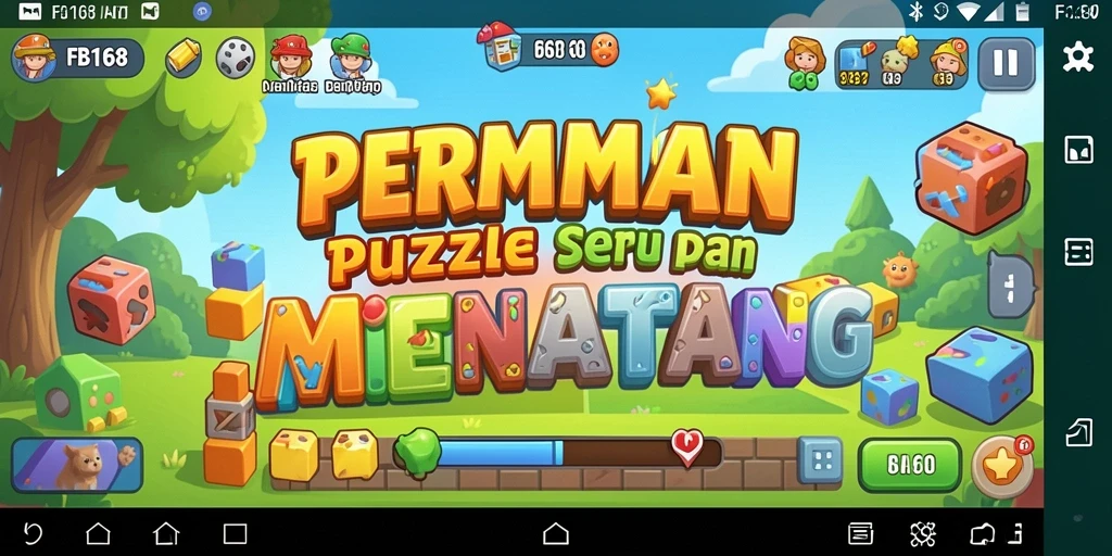 Screenshot FB168 menampilkan gameplay puzzle yang menantang dan menarik.