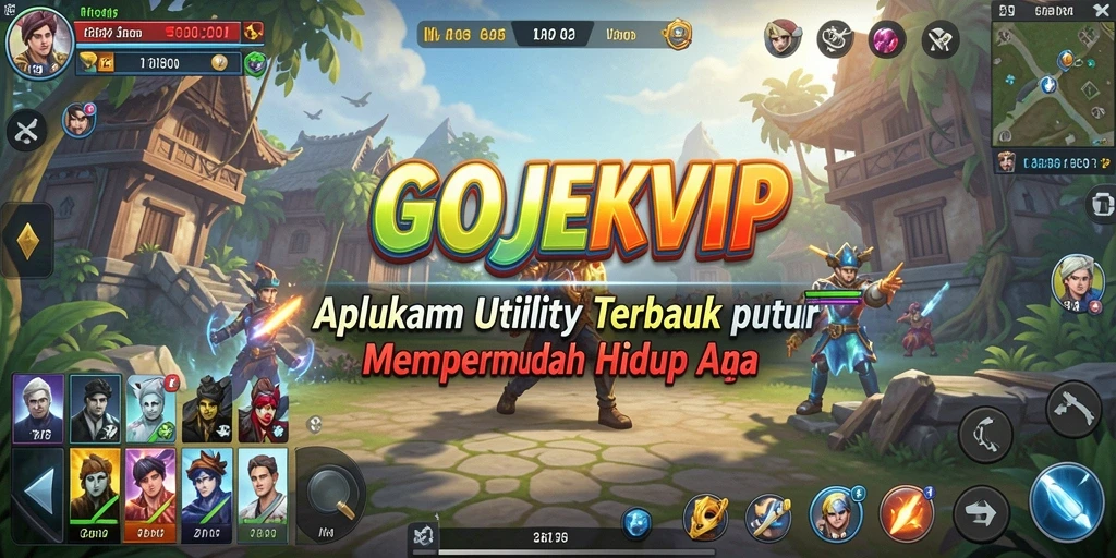 Screenshot utama GOJEKVIP menampilkan antarmuka yang intuitif dan mudah digunakan.