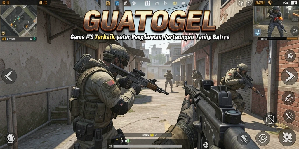 Gameplay seru GUATOGEL dengan aksi tembak-menembak intens.