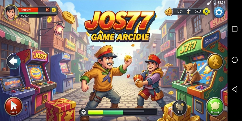 Tampilan gameplay seru dari JOS77 dengan berbagai tantangan menarik.
