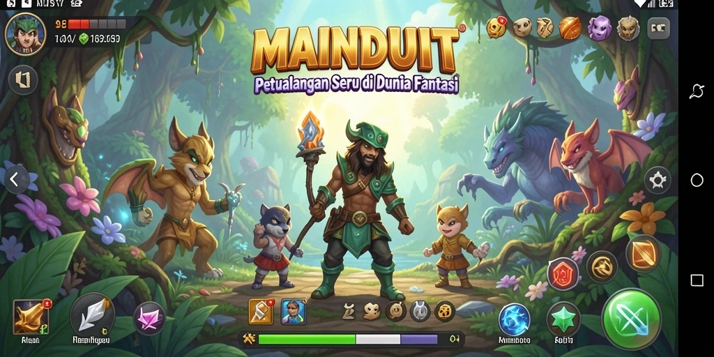 Tampilan screenshot gameplay seru dalam petualangan MAINDUIT.