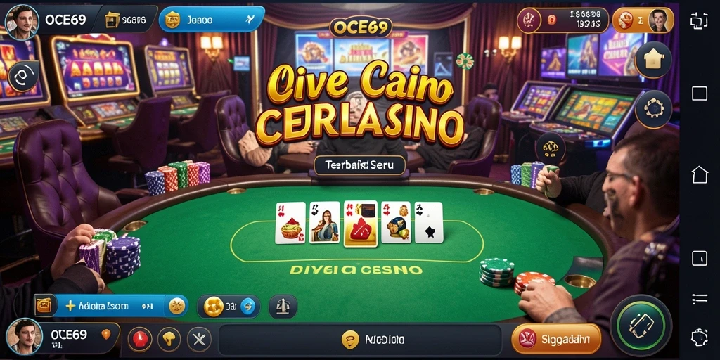 Tampilan gameplay Live Casino yang menarik di OCE69.