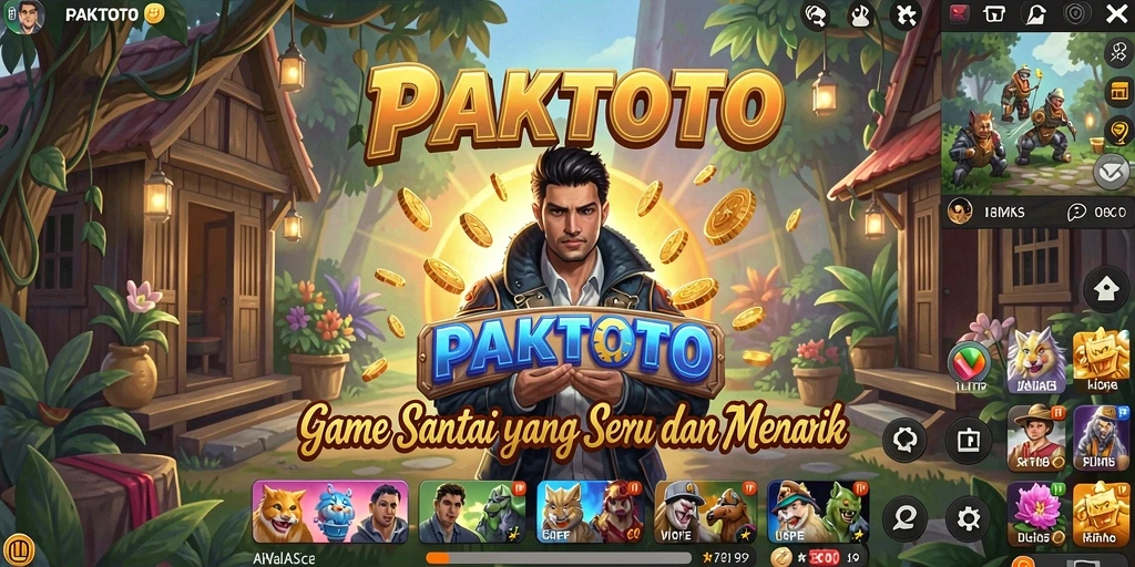 Tampilan gameplay PAKTOTO yang seru dan penuh warna.