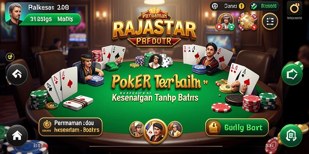 Tampilan gameplay menarik dan seru dari RAJASTAR.