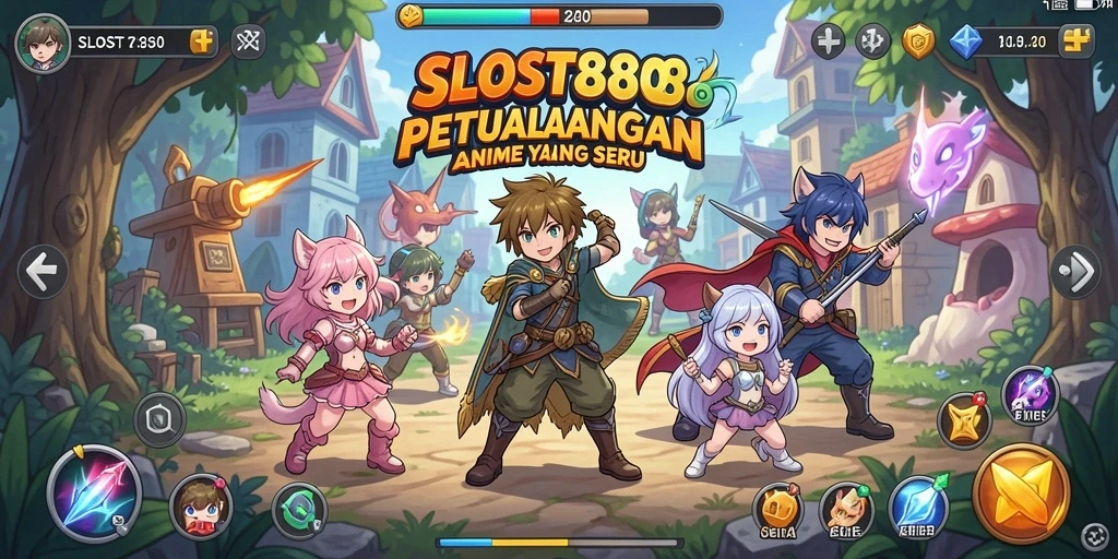 Menggambarkan aksi seru SLOST8808 dalam dunia Anime.
