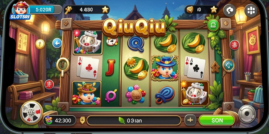 Tampilan gameplay SLOTSRI yang menegangkan dan seru.