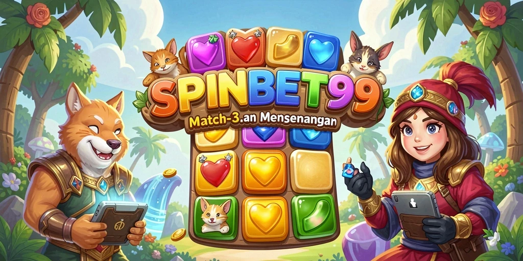 Tampilan gameplay SPINBET99 yang seru dan penuh warna.