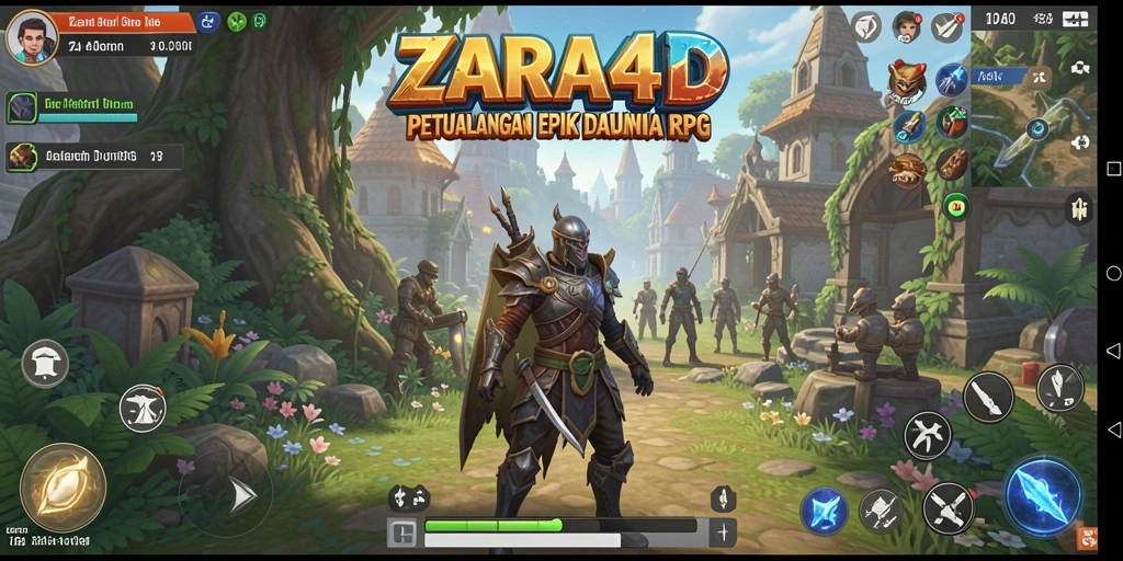 Tampilan gameplay ZARA4D yang menakjubkan dan interaktif.